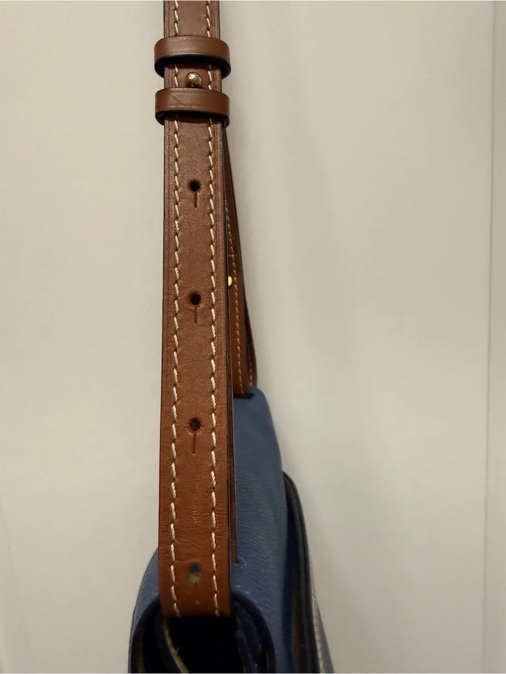 Loewe Small Gate Bag Leather Crossbody Bag with Tan Strap Excellent!